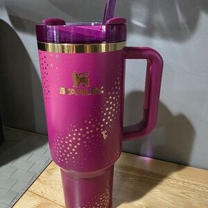 Barbie 40oz Quencher Pink Stanley Cup Tumbler w/ Straw